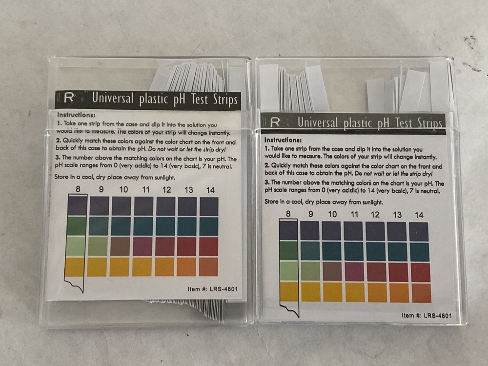 LABRAT SUPPLIES Universal Plastic pH 0-14 Test Indicator Strips LRS-4801