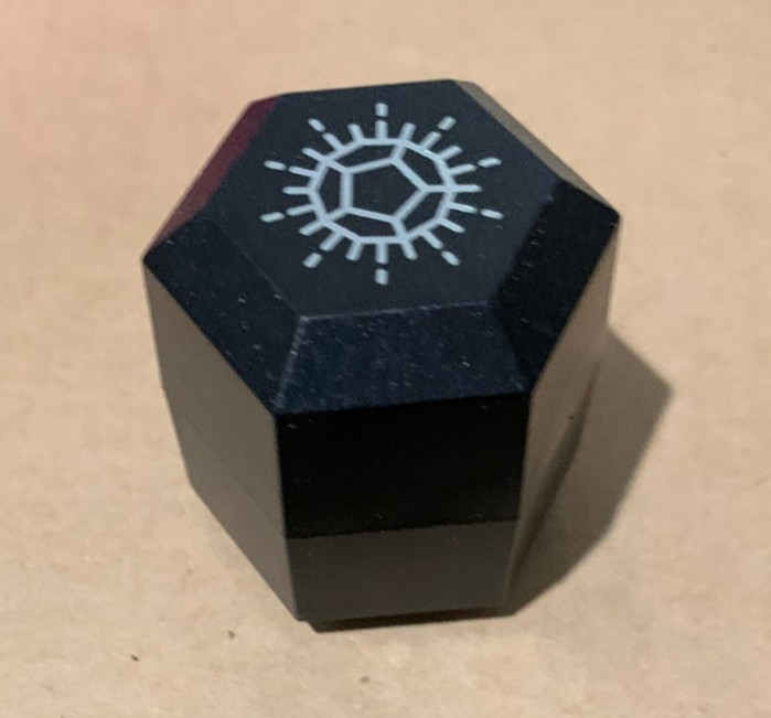 Electronic Dice - D20 (Midnight Galaxy) - RGB Polyhedral Dice, App-Controlled...