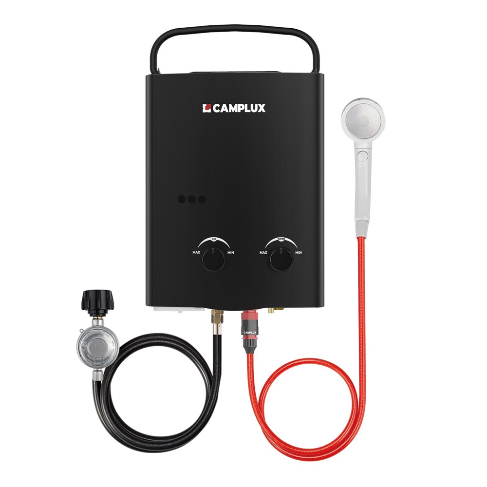 5L Portable Water Heater, Tankless Water Heater Propane Outdoor, AY132B, Black