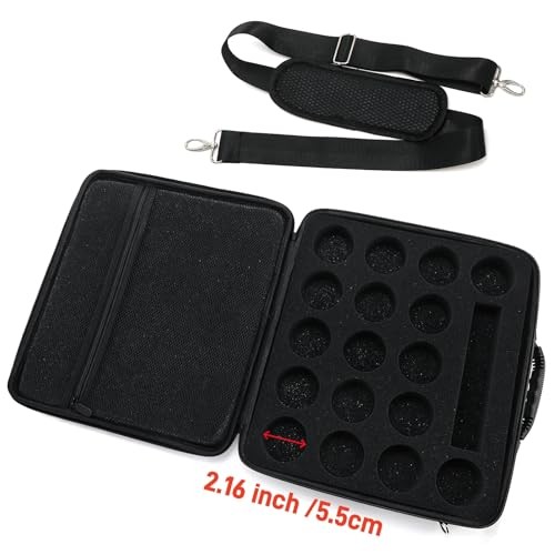 Pool Ball Carrying Case, Billiard Balls Storage Bag with Handle & Adjustable