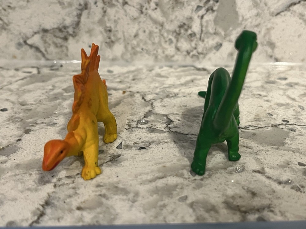 Vintage Brontosaurus & Stegosaurus Figures