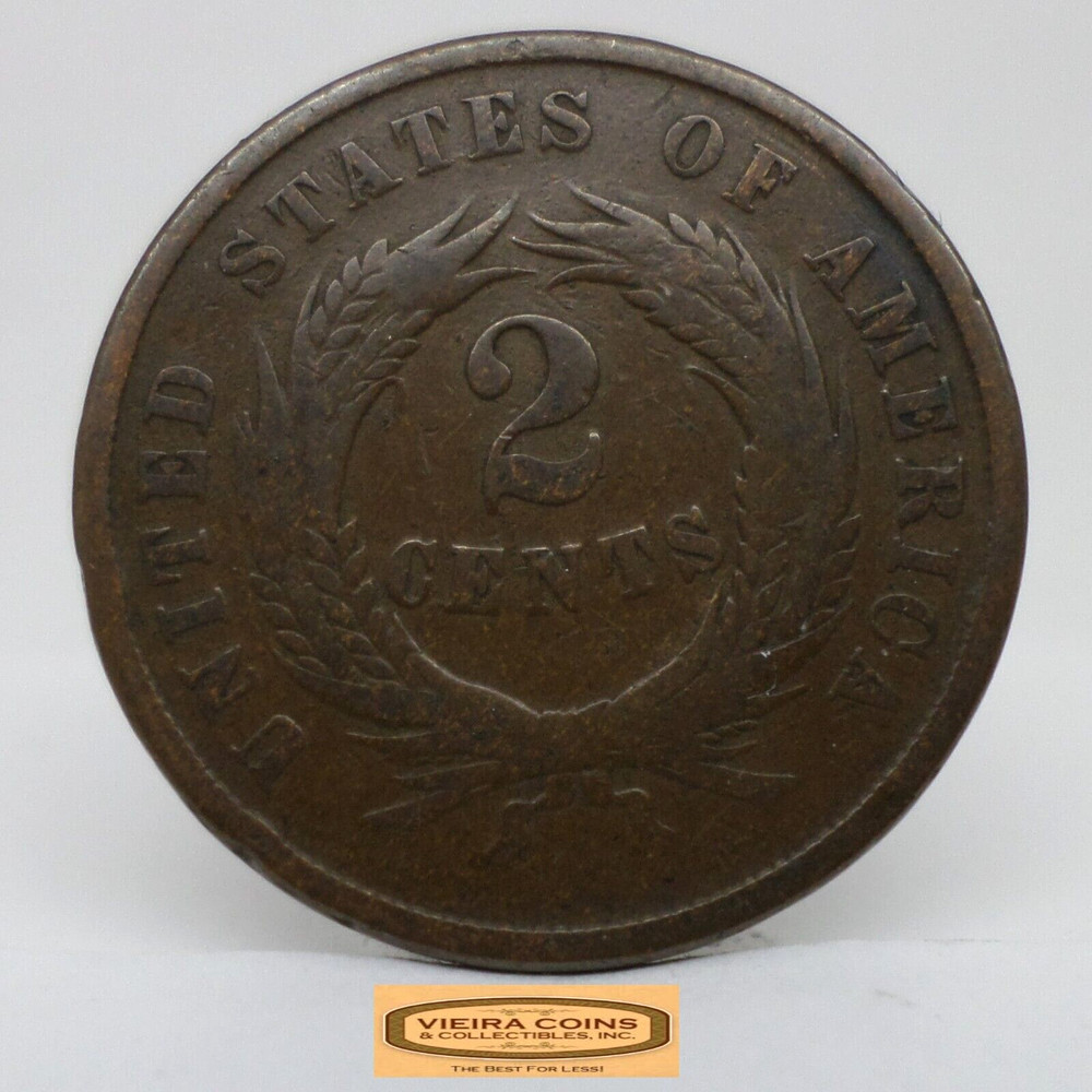 1864 Two-Cent Piece, 2 Cents Piece - #C44758NQ