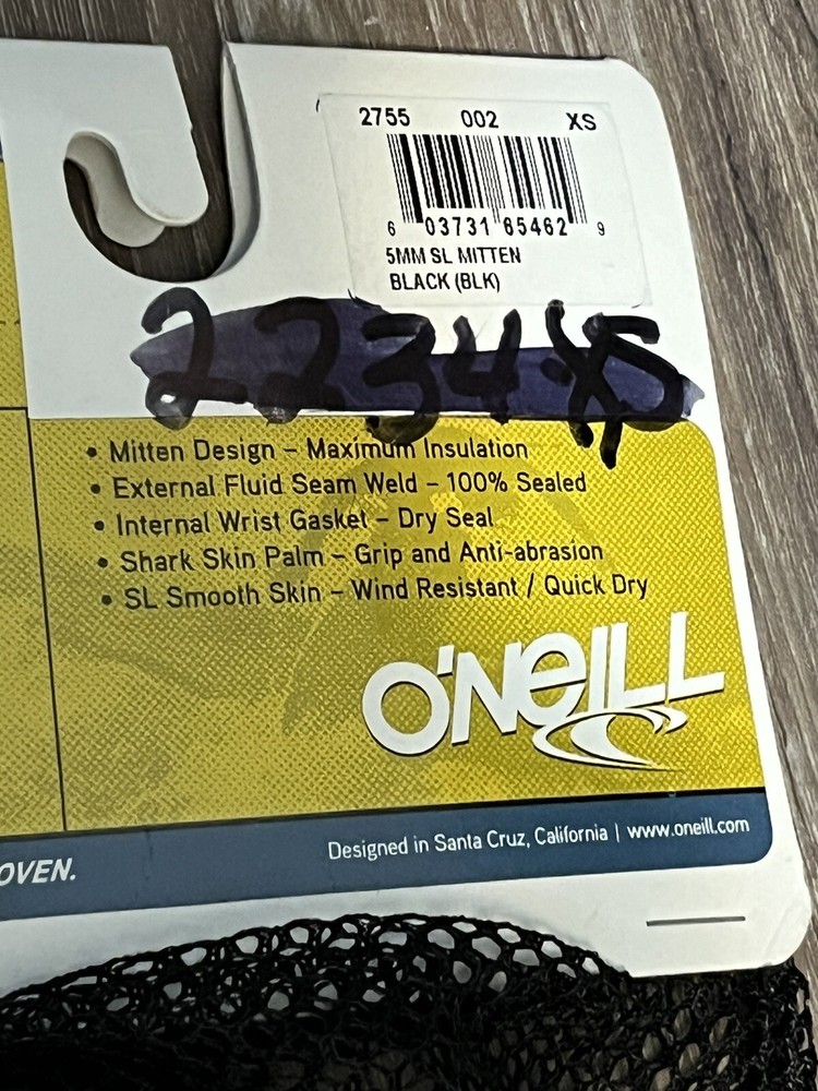 O'Neill Psycho SL 5mm Mittens - XS