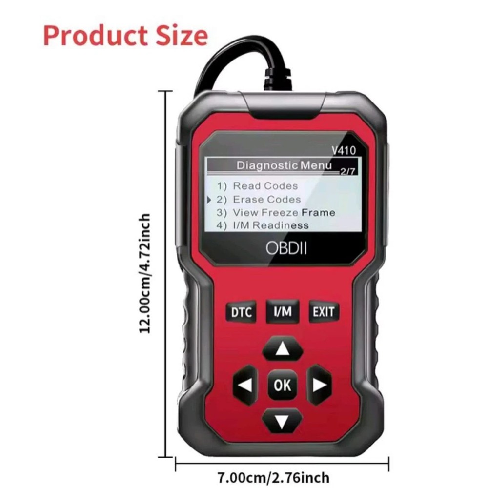 Car Obd2 Scanner Diagnostic Tool Code Reader Engine Fault Code Reader Tool