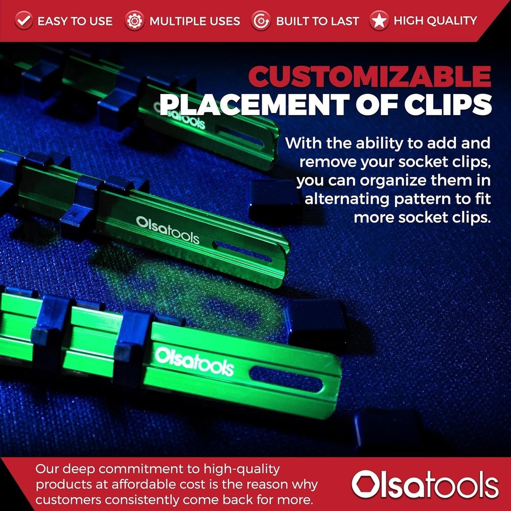 Professional Grade Socket Holder Kit - Green