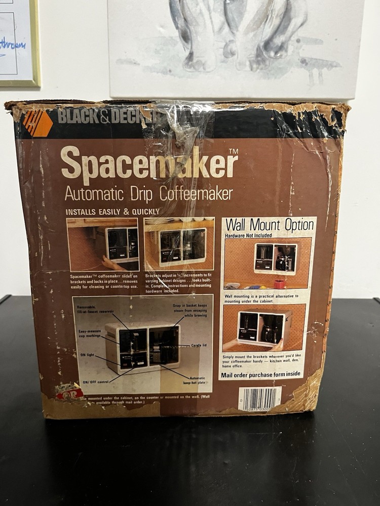 Black & Decker Spacemaker Automatic Drip Coffeemaker SDC 1D Brand New