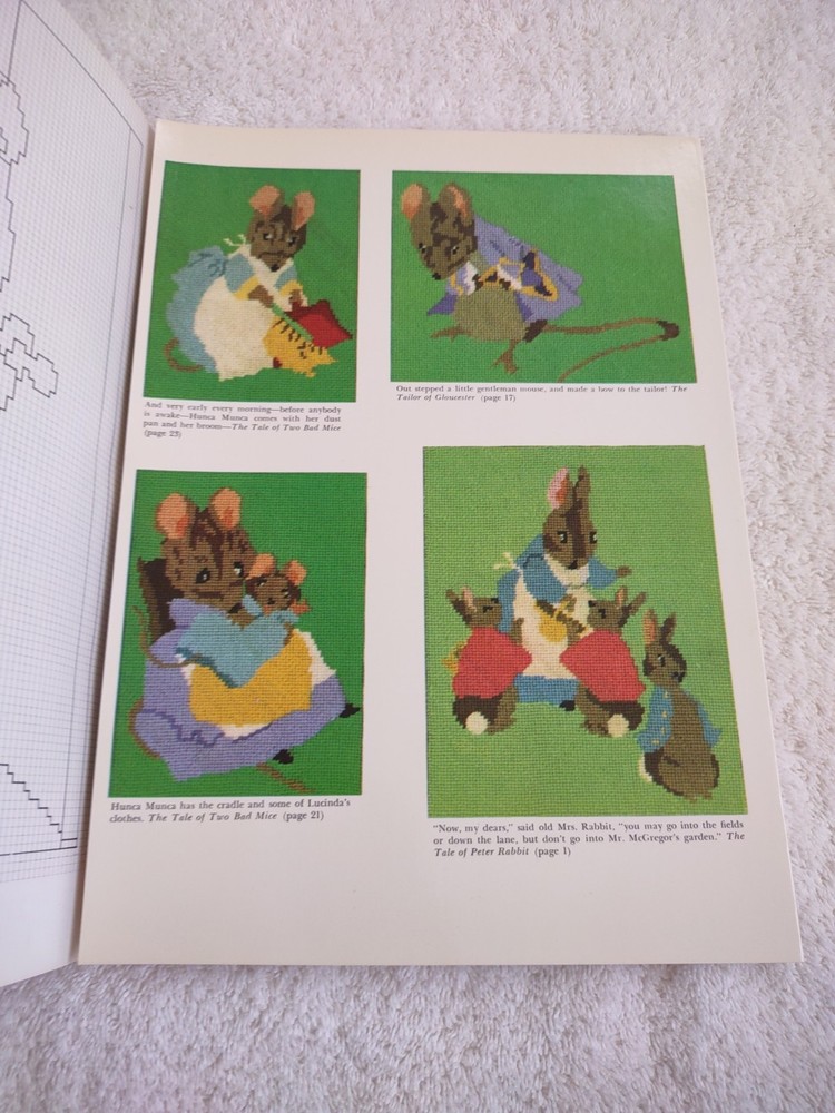Beatrix Potter Needlepoint Designs Chart Booklet Dover Publications 1976