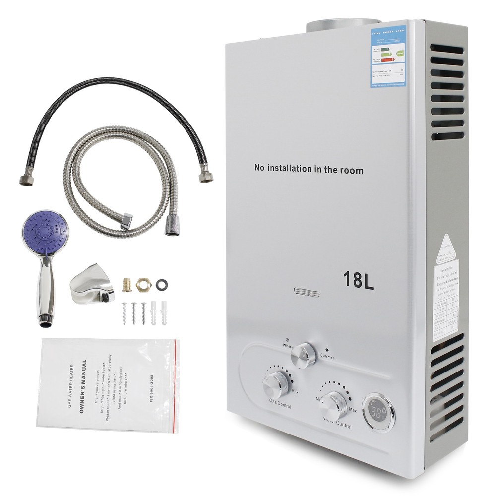 18L 36KW 5GPM LPG Propane Gas Hot Water Heater Tankless On-Demand Instant Boiler