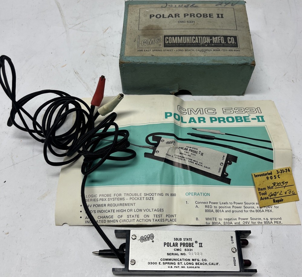 Solid State POLAR PROBE II CMC 5331 Box Tool And Instruction