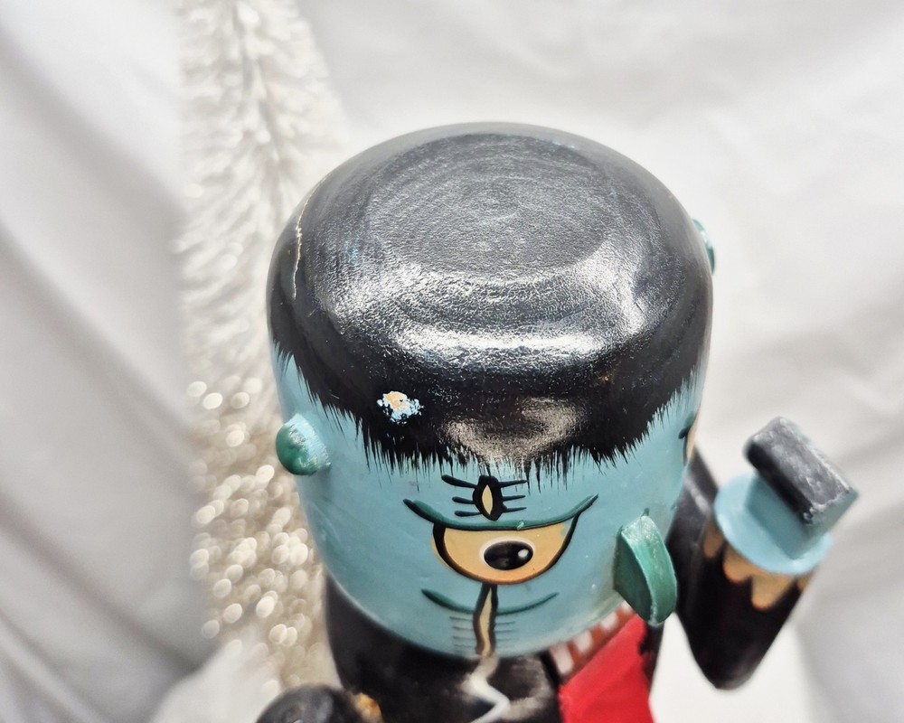 13.5” Wooden Nutcracker - Frankenstein - multicolored