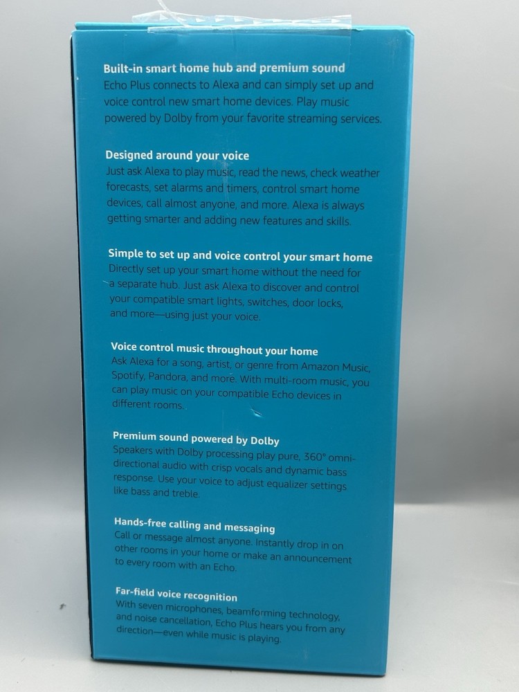 Amazon Echo Plus (2nd Gen) Smart Speaker - Sandstone - Tested