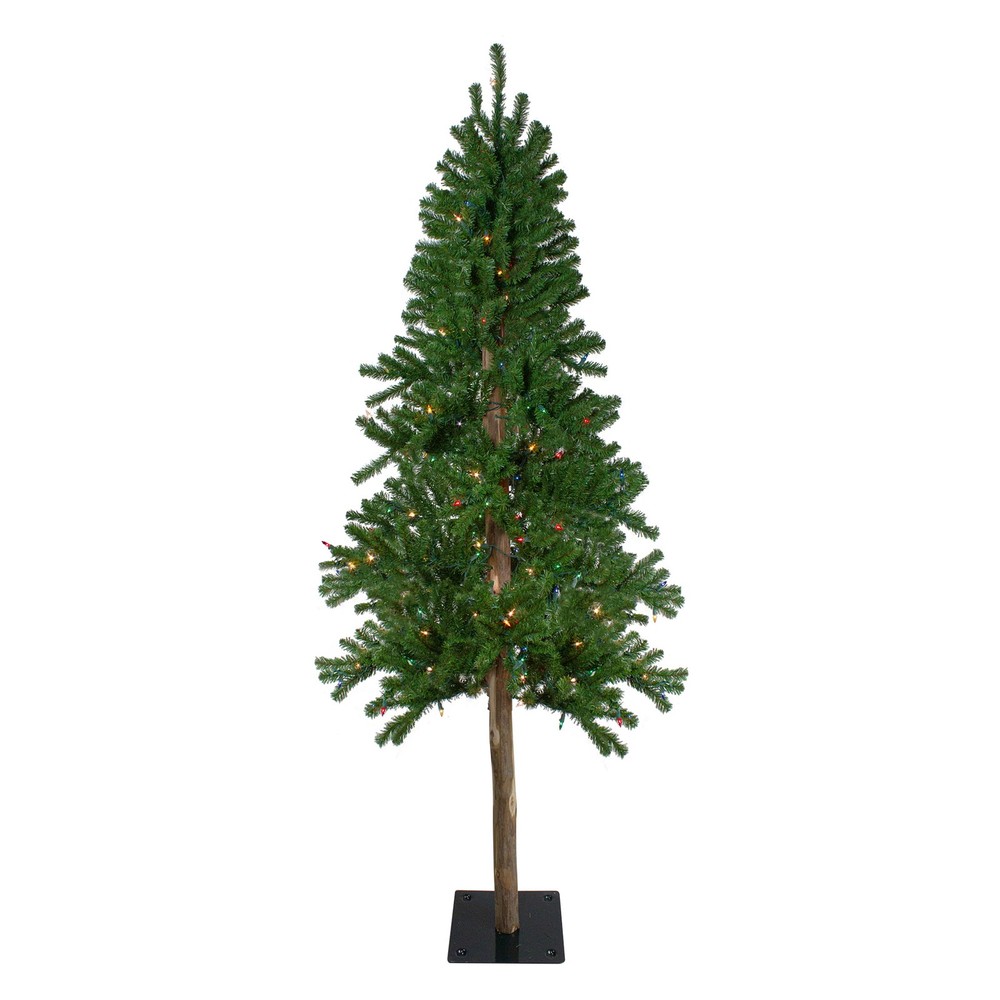 Northlight 6' Pre-Lit Alpine Artificial Christmas Tree - Multi Lights