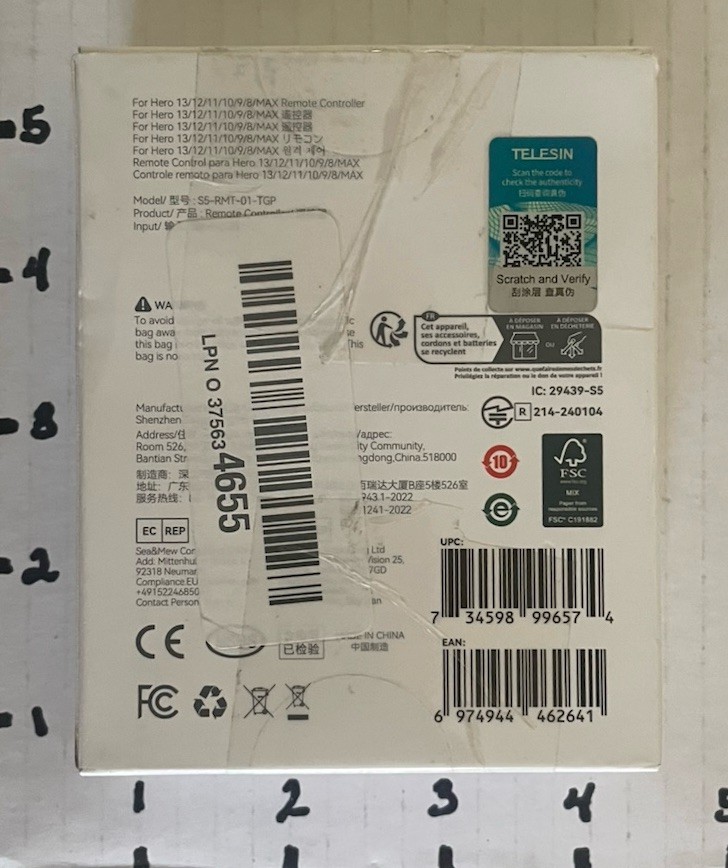 Telesin Remote Controller T13