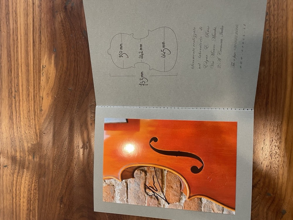 4/4 Fine Handmade Edgar Russ Workshop Cello, Cremona 2017
