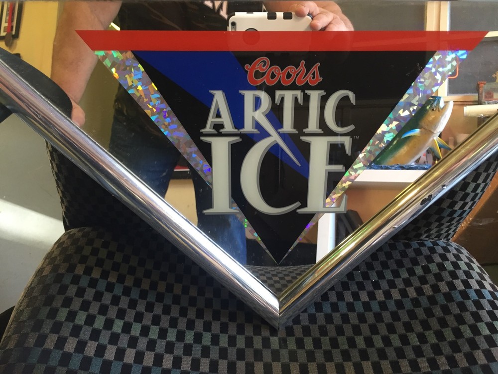 Vintage Artic Ice Beer Mirror 1995