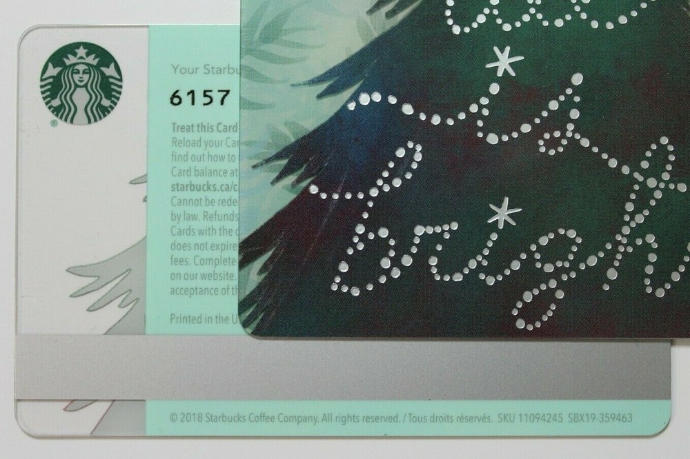 Starbucks Card #6157 - All Is Bright 2018