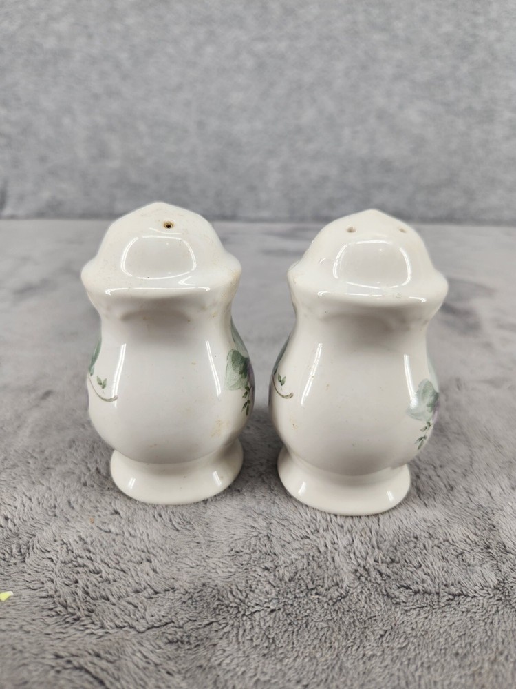 Pfaltzgraff Grapevine Salt & Pepper Shakers Missing 1 Stopper