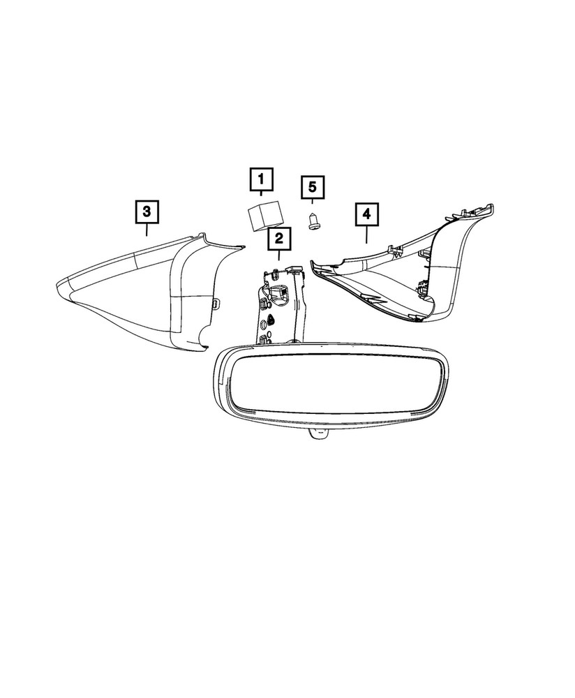 Genuine Mopar Mirror Cover 6FX58DX9AA