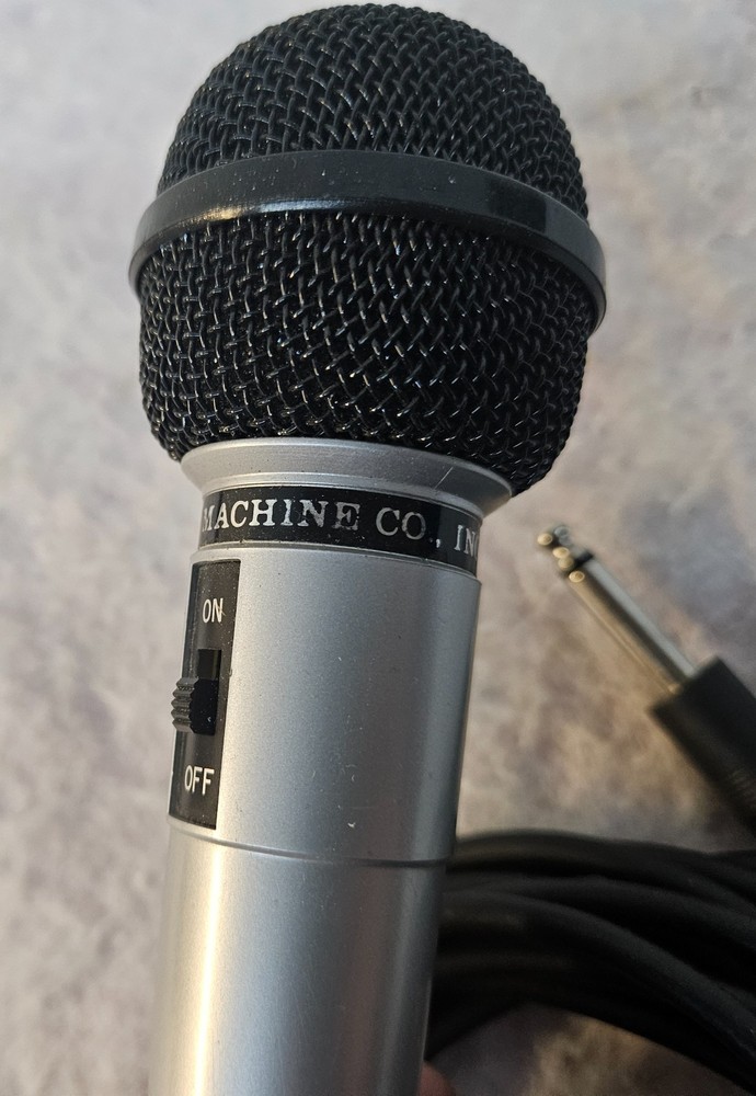The Singing Machine Co. Karaoke Machine MICROPHONE Silver 1/4" WORKS