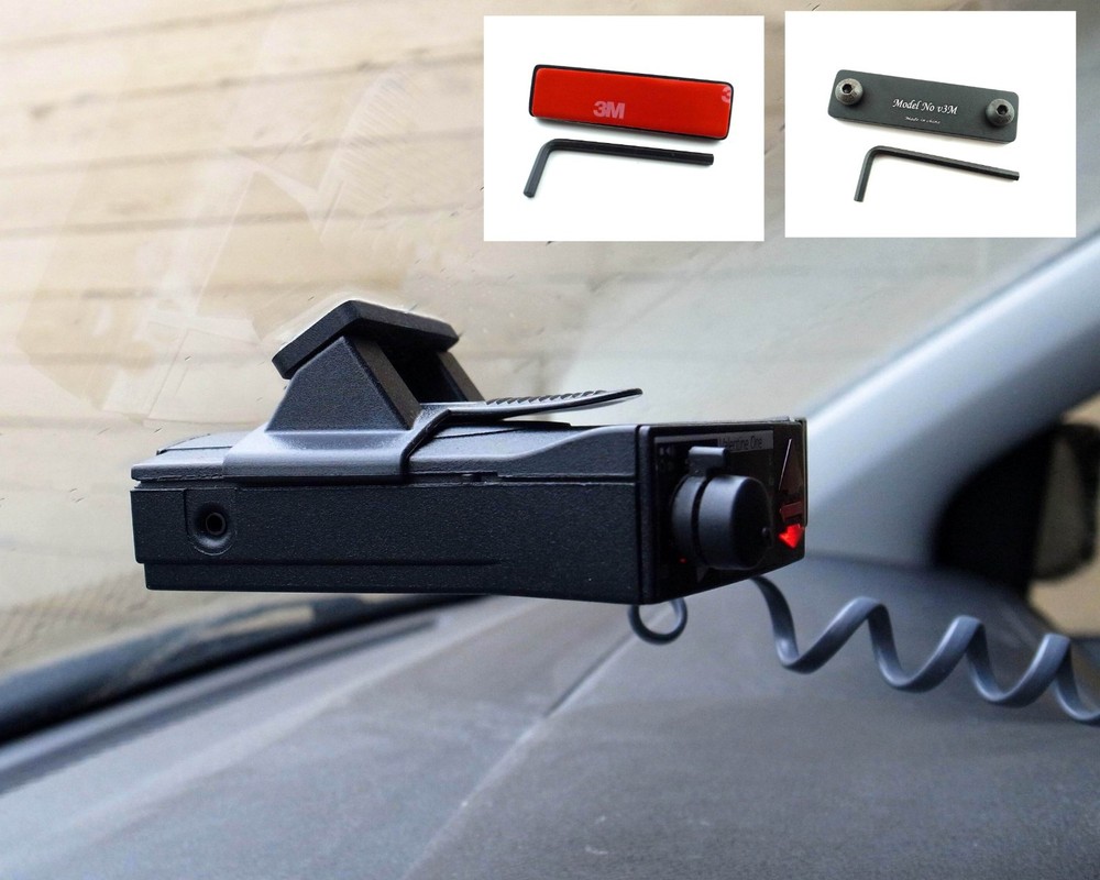 NEW Permanent Windshield Mount For The Valentine, V1, V2 Radar Detector