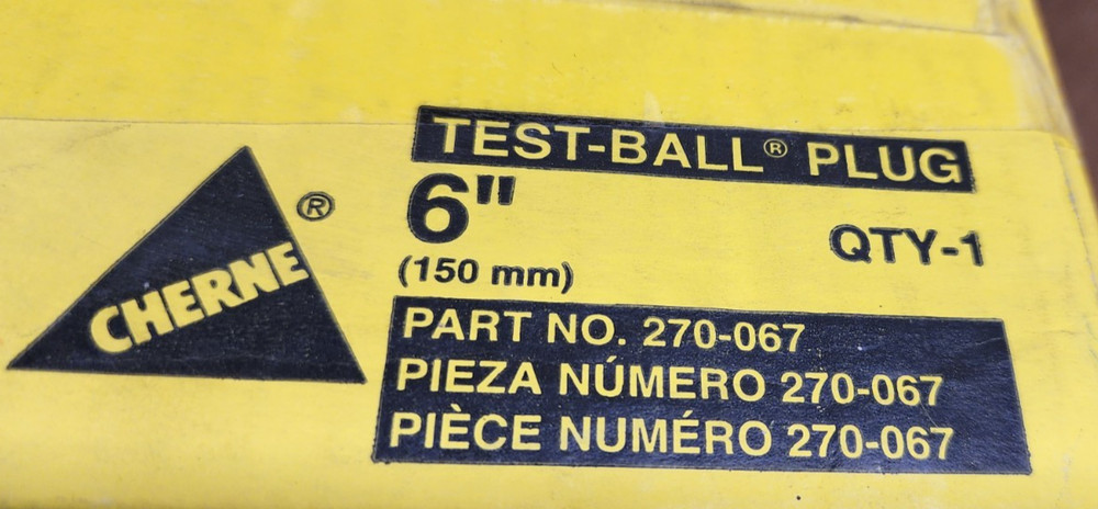 Cherne 270-067 Single Size 6" Test Ball