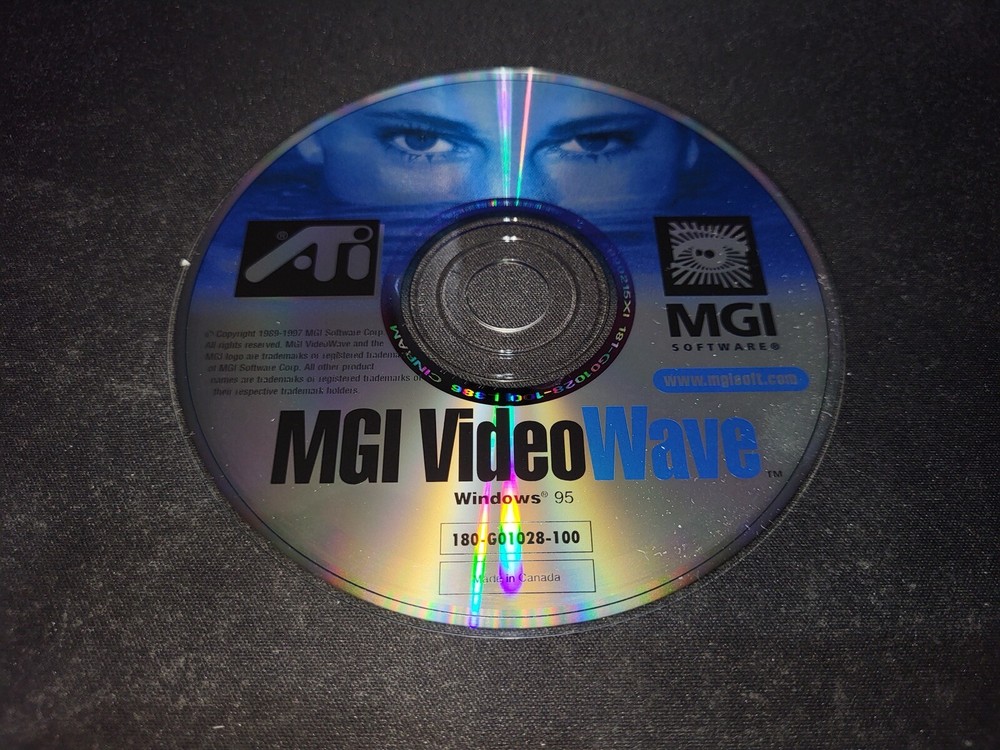 MGI VideoWave Windows 95 ATI PC Windows software disc only MINT condition*