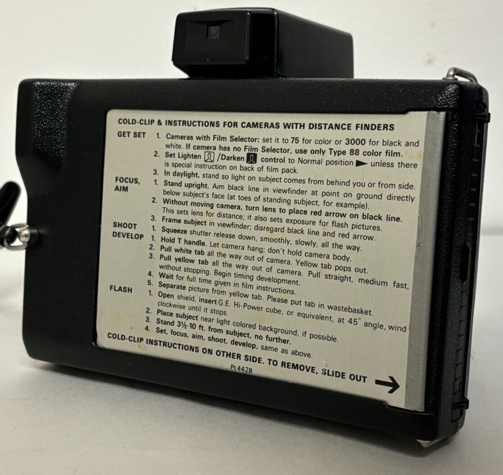 Polaroid Land Camera Super Colorpack - W/ Case, Documents, and Flashcubes