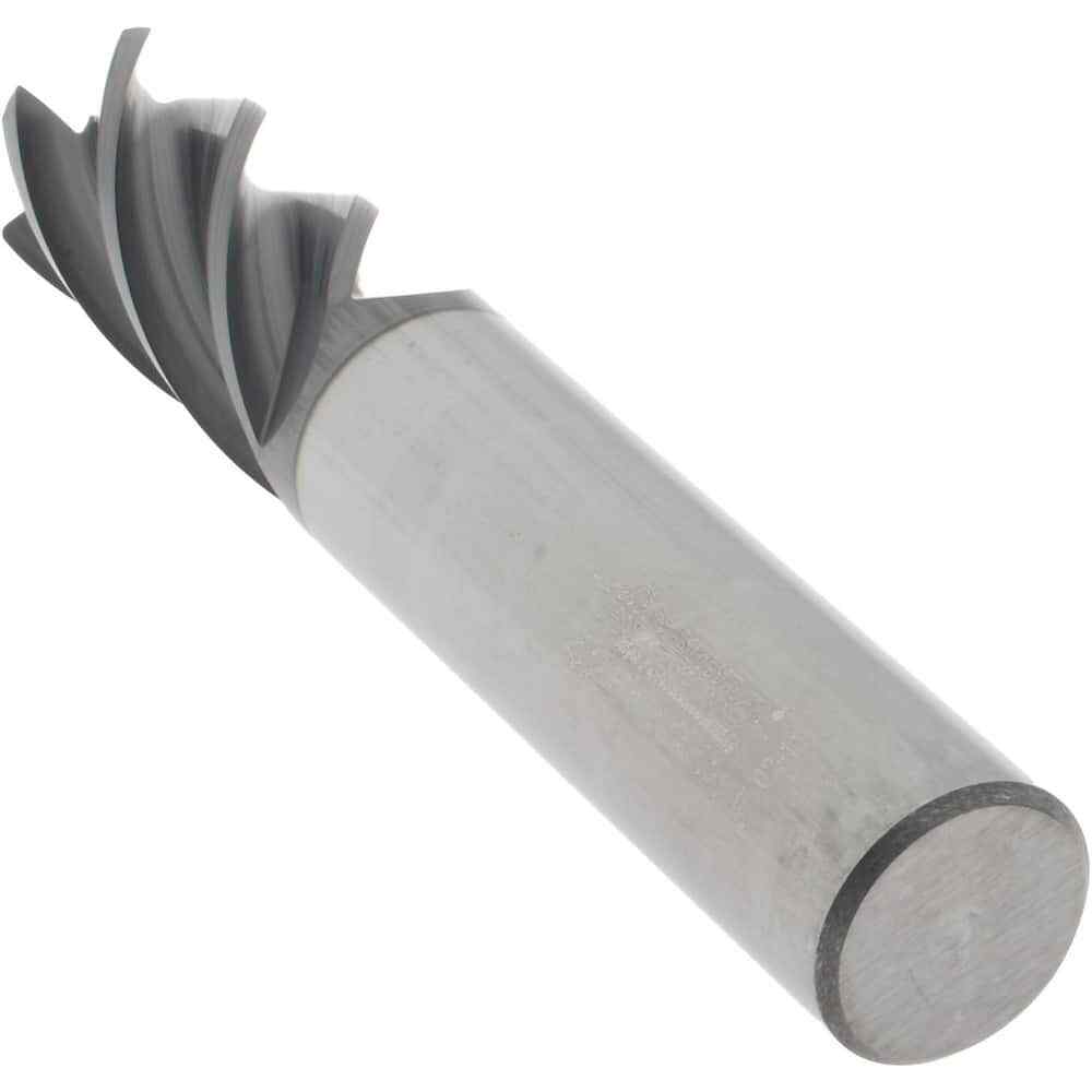 Accupro 5/8" Diam 5 Flute Single End Solid Carbide 0.03" Corner Radius End Mi...