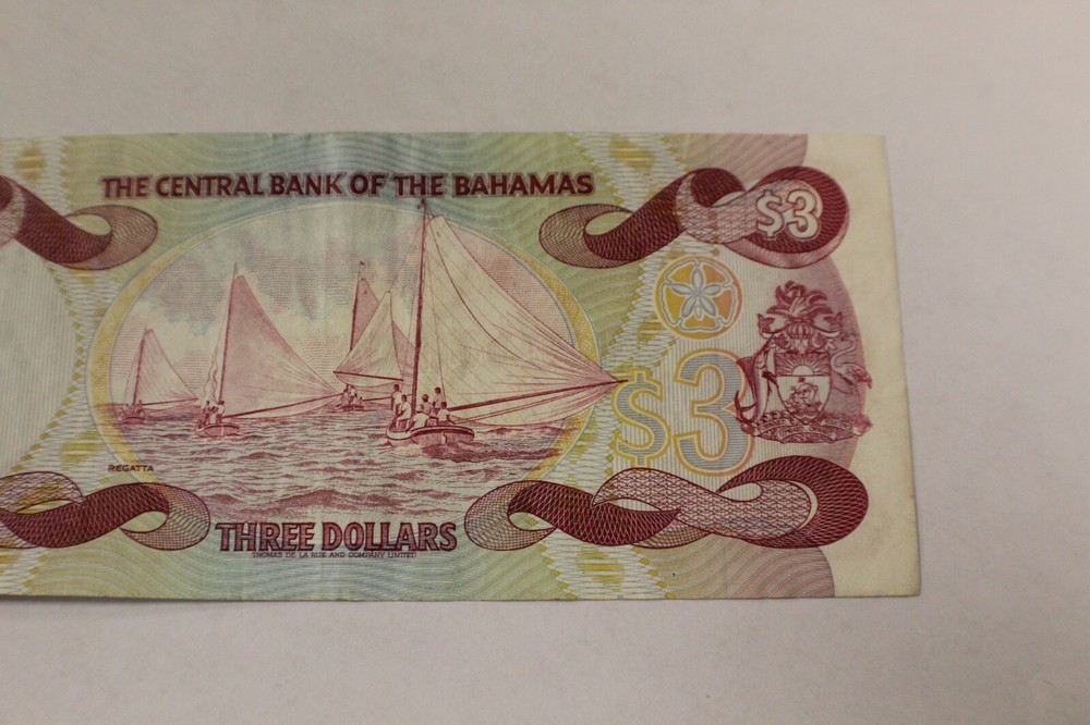 1974 (1984) Bahamas $3 note XF