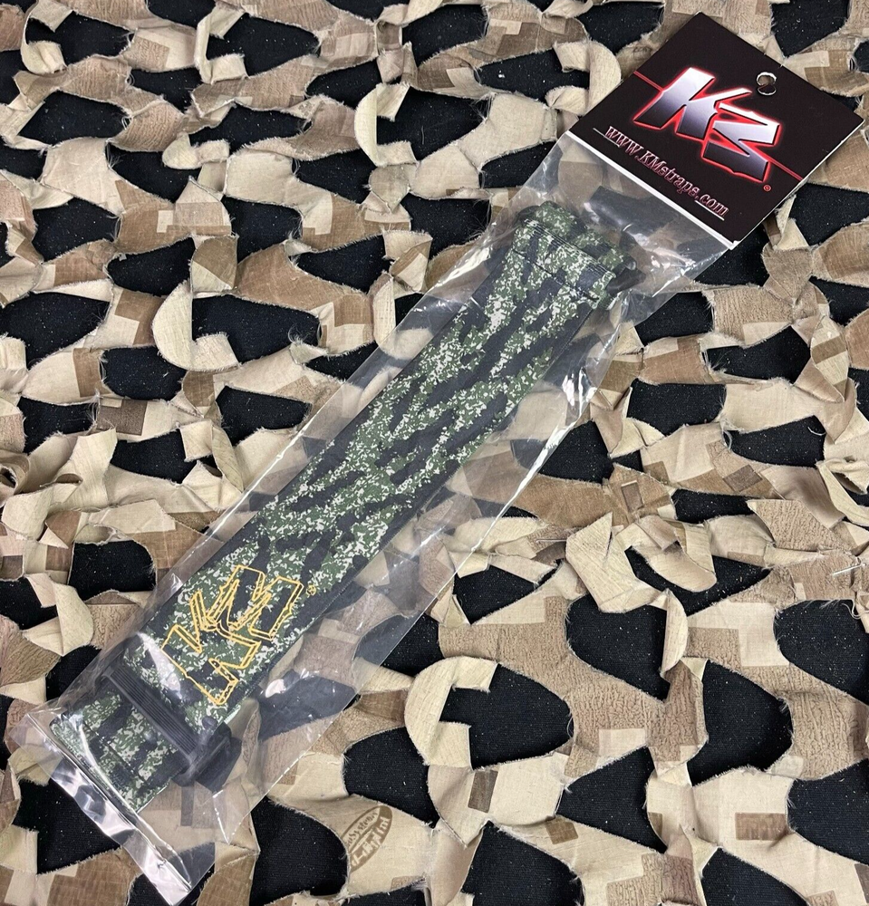 NEW KM Paintball Universal JT Goggle Strap - Tiger Camo