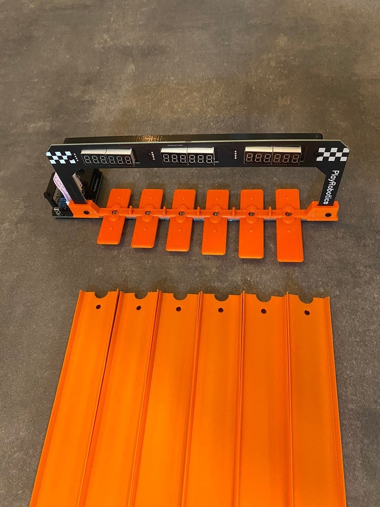 Timing system for Hot Wheels Super 6-lane Raceway Timer