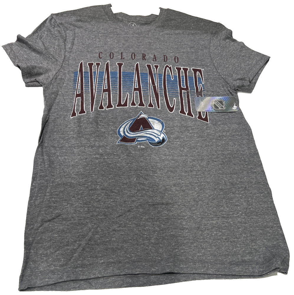 Colorado Avalanche Gray Tee Shirt Officially Licensed