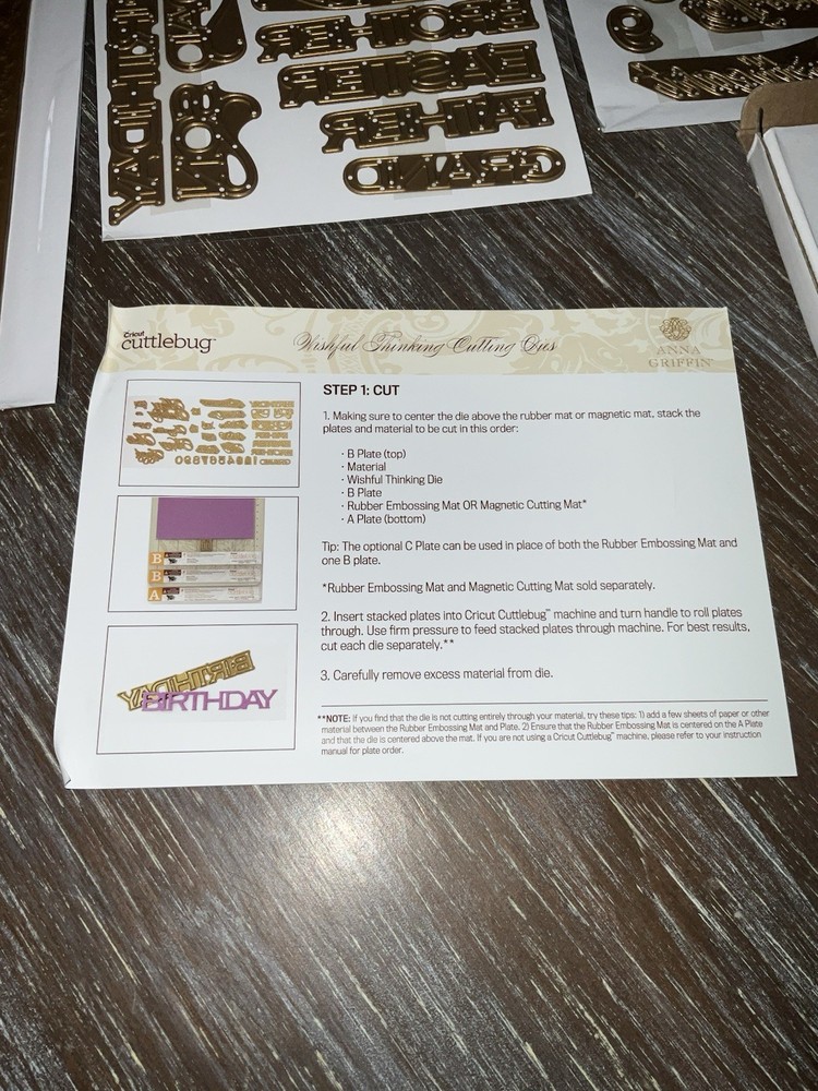 Cricut Cuttlebug, Cutting Dies, Wishful Thinking & Embossing Border Folders