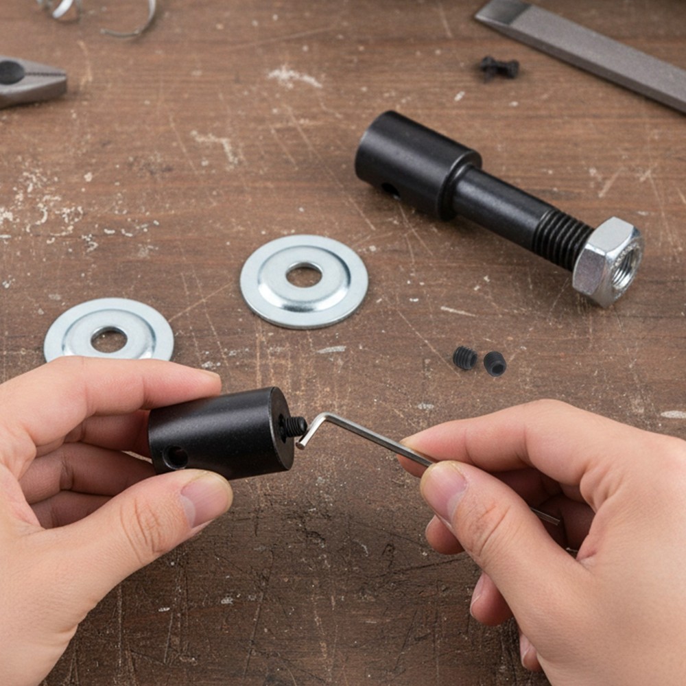 Easy to Use Spindle Adapter for Bench Grinder Hassle For Grinding Solution