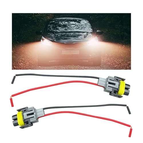Fog Light Harness Connector with Wire, Automotive Accessories Replacement, 2PCS