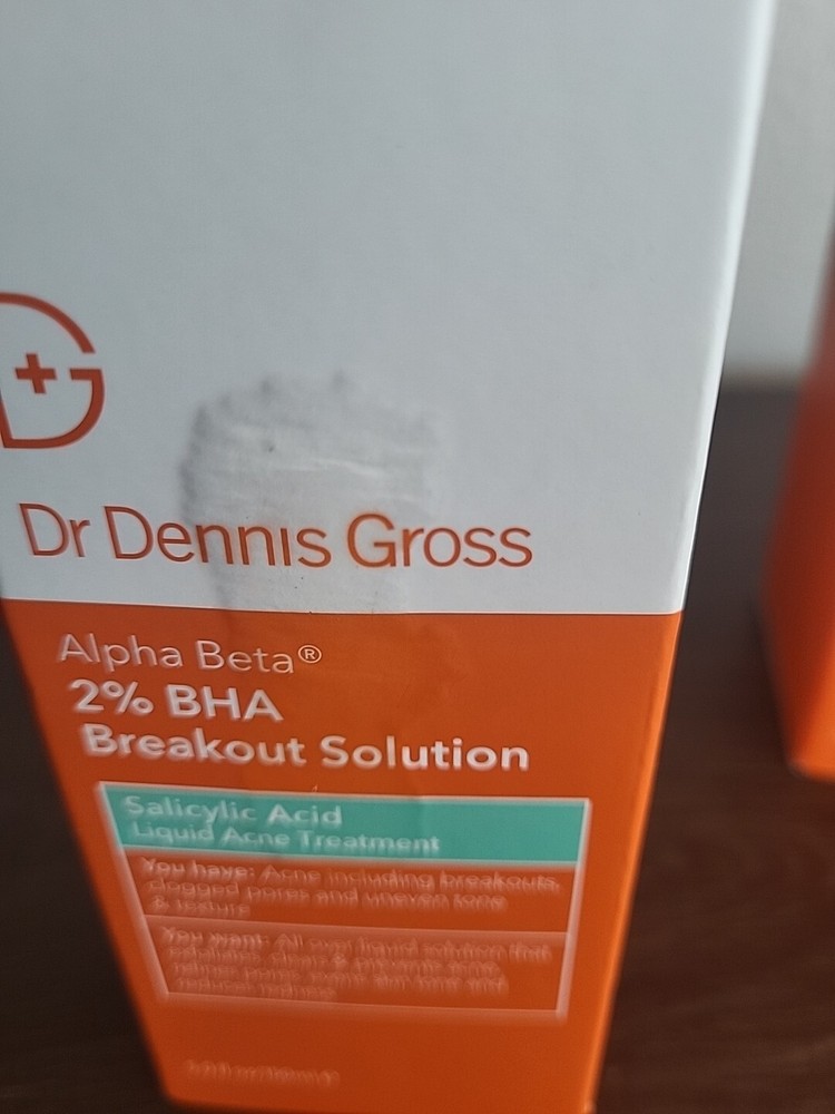 Dr Dennis Gross Alpha Beta 2% BHA Breakout Solution ~ 5.0 fl oz~Damaged Box