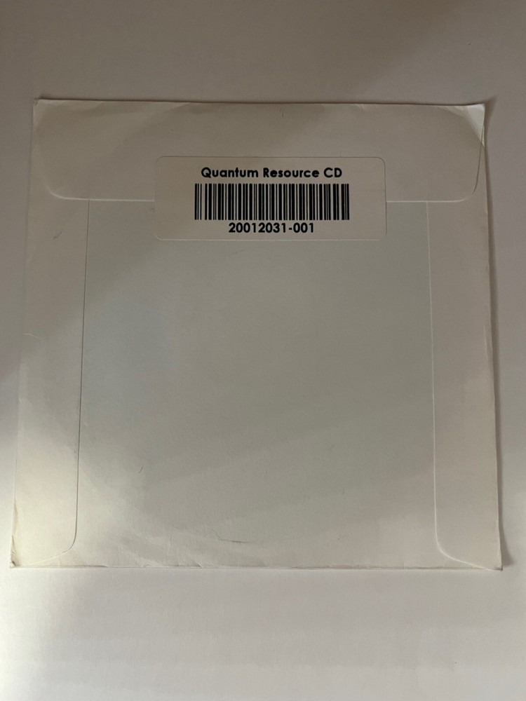 Sealed Quantum Resource Documentation and Drivers CD