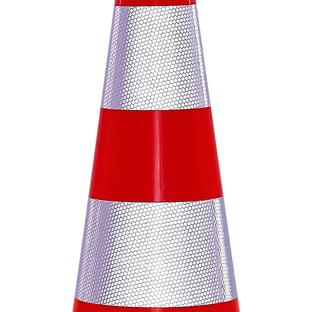 12PK 28" Orange Traffic Cones w/ Reflective Collars & Weighted Base