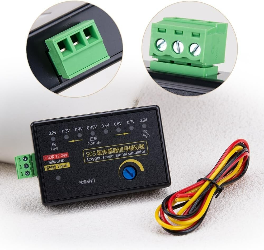 S03 Portable 4-Wire Oxygen Sensor Signal Simulator 0.2-0.8V Adjustable Voltage