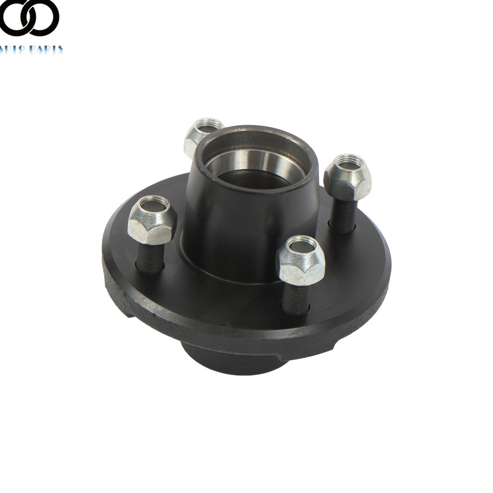 Pair of 4 Bolt on 4" Trailer Hub &1-1/16" Straight Square Shaft Spindle Assembly