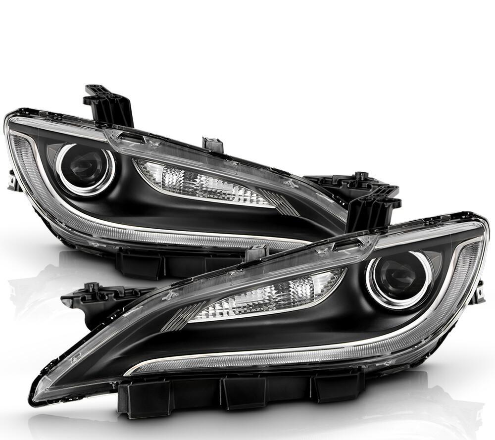 For 2015-2017 Chrysler 200 W/O LED DRL Halogen  Pair Left+Right Headlights Assy