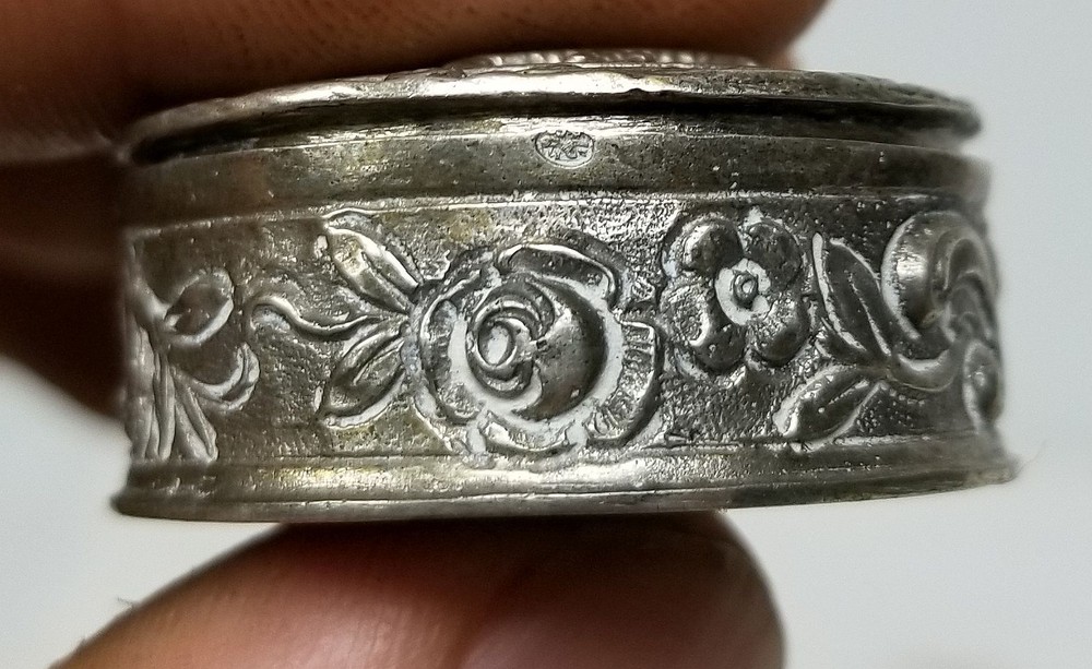 Antique Austrian German Hallmarked 830 Silver Pill Box Snuff