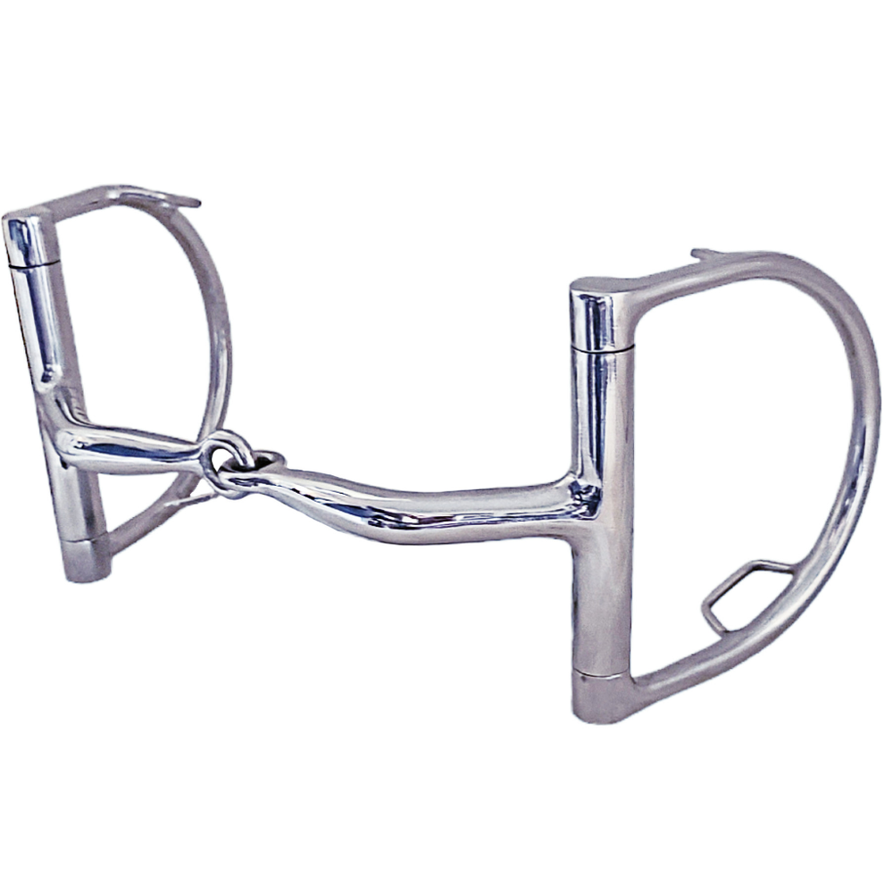 Myler Medium English Dee D Ring with Hooks MB 09 Level 1 Snaffle Bit 5.75 Wide