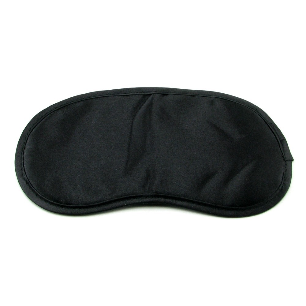 Pipedream Satin Sleeping Eye Mask Black - Blindfold Nightshade Cover