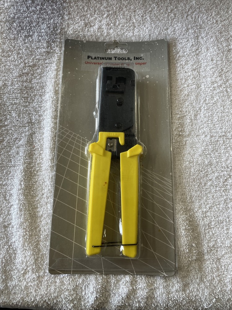 NEW PLATINUM TOOLS UNIVERSAL MODULAR PLUG CRIMPER #12504