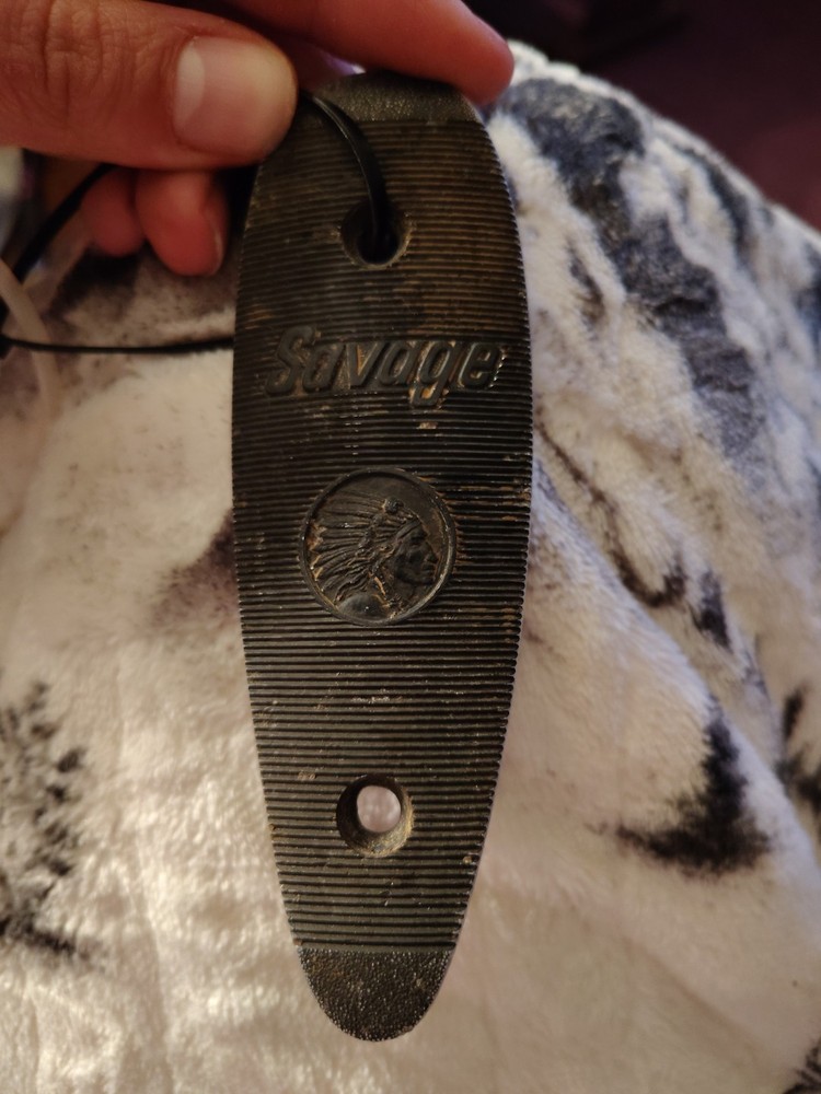 Vintage Savage Indian Head Buttplate