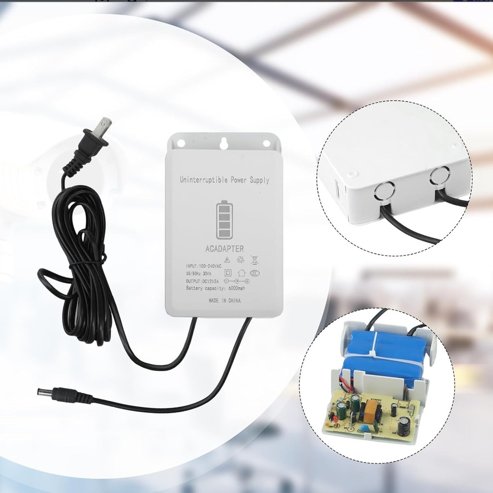 12V-2A Uninterruptible Power Supply for MINI UPS Battery Backup Interface with 6
