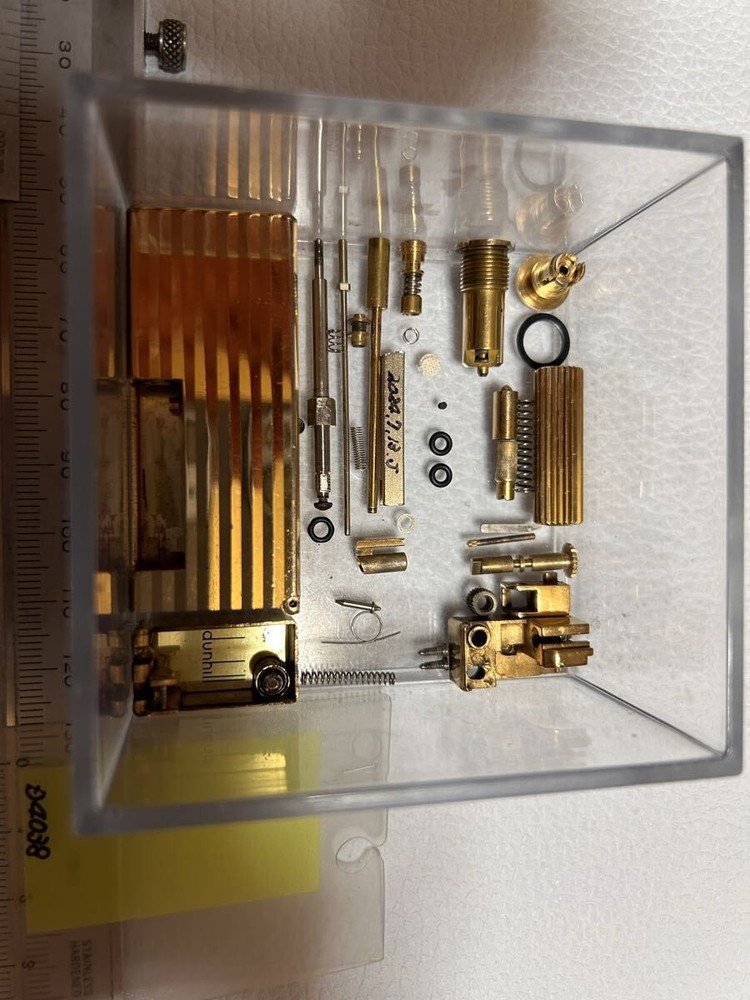 Overhauled Dunhill Rollagas lighter Gold without box