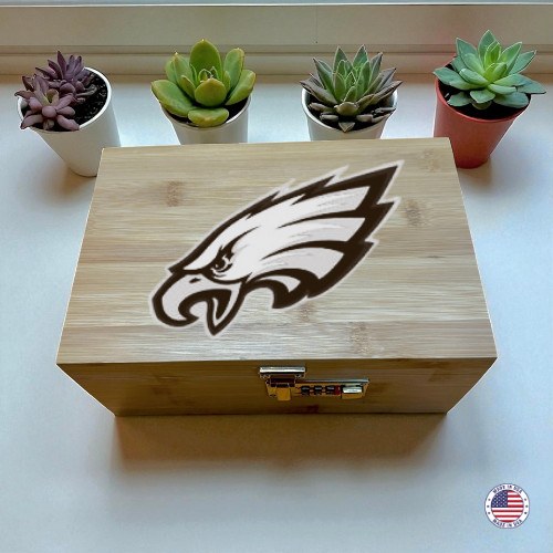 Philadelphia Eagles Stash Box – Bamboo  Accessories Organizer