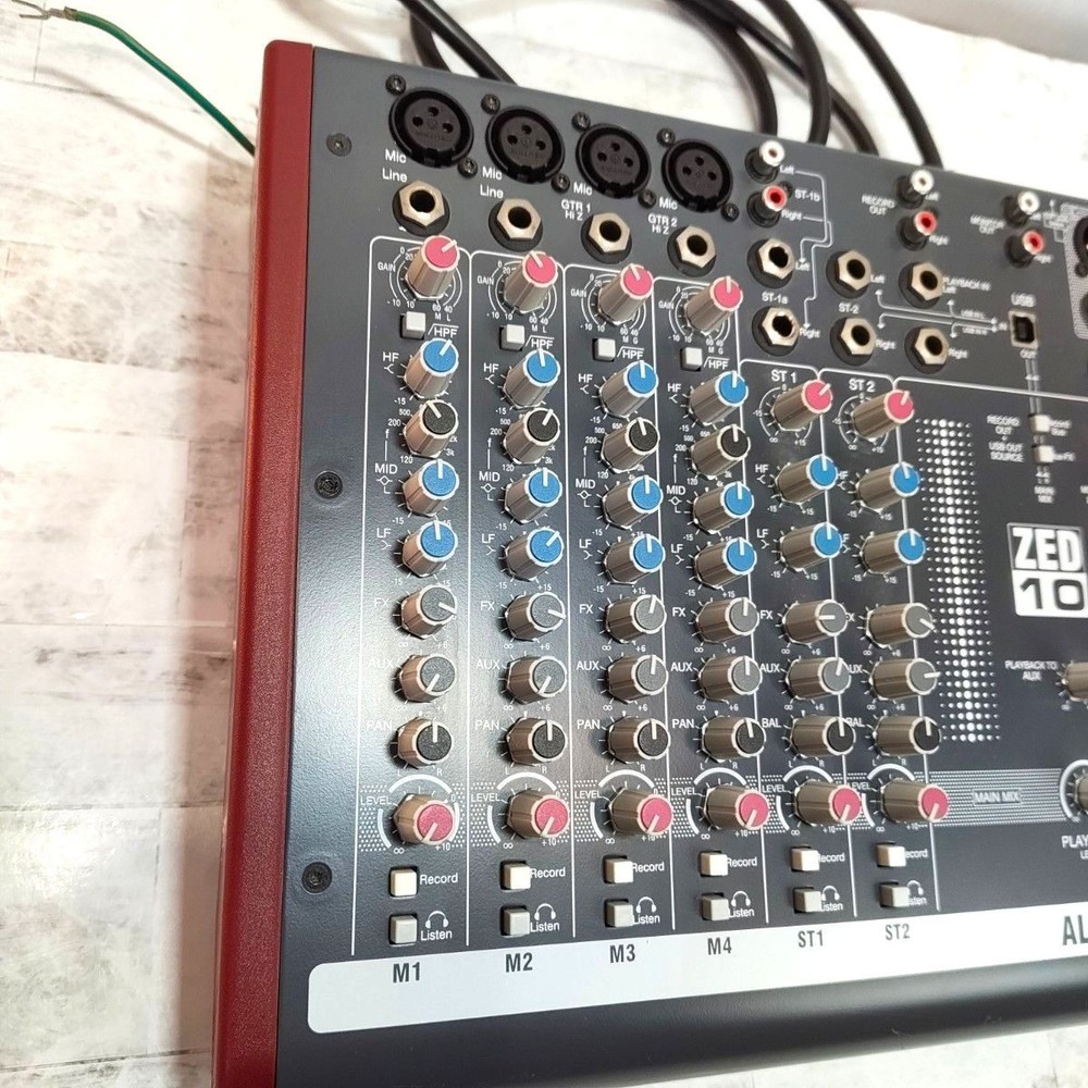 Allen & Heath ZED-10 Analog Mixer USB Compact Mixing Console Pro Audio